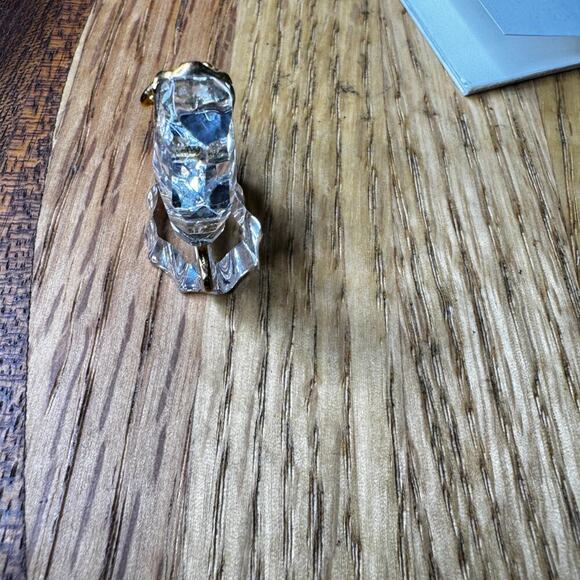 Swarovski Crystal Memories Ice Skate Gold Lace Blade on Ice Block Original Box - Picture 4 of 8